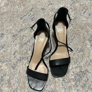 Vince Camuto Black Block Heel Sandals